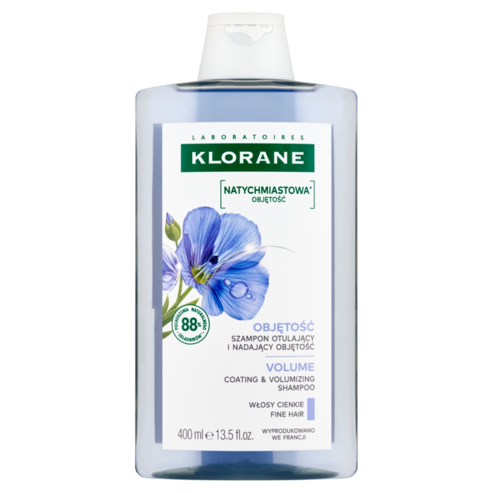 Klorane Objętość Szampon otulający i nadający objętość, 400 ml