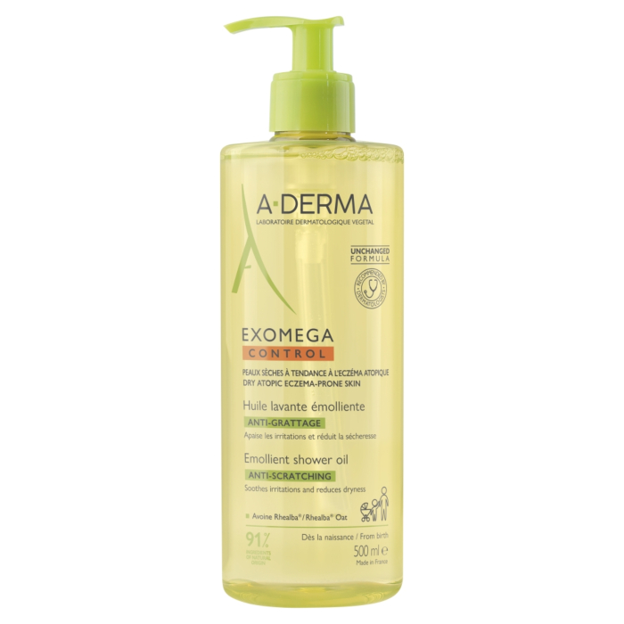 A-Derma Exomega Control Olejek-emolient pod prysznic, 500 ml