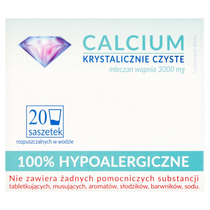 Calcium Krystalicznie Czyste 100% Hypoalergiczne
