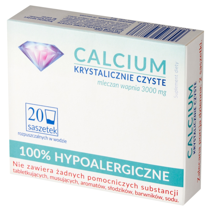 Calcium Krystalicznie Czyste 100% Hypoalergiczne
