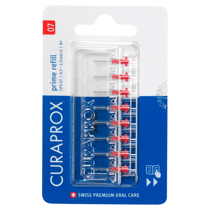 Curaprox CPS 07 Prime Refill - szczoteczki międzyzębowe 8 szt.