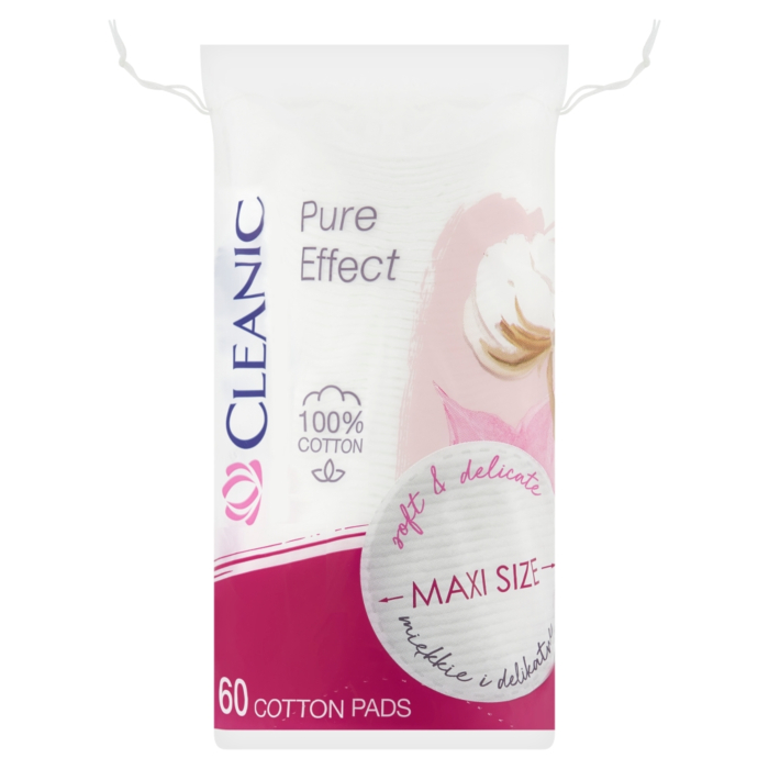Cleanic Pure Effect Płatki higieniczne okrągłe, 60 szt.