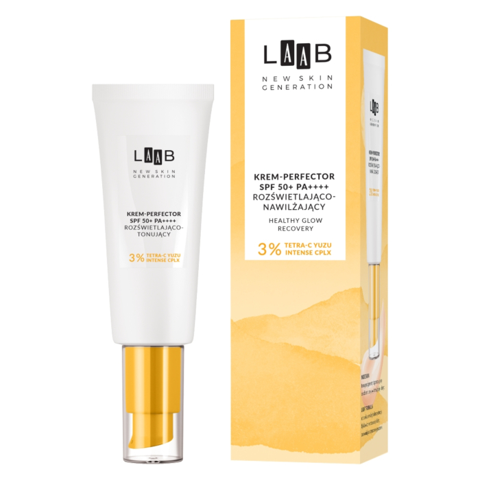 AA LAAB Tetra-C Yuzu Krem-perfector rozświetlająco-nawilżający SPF50 PA++++ 
