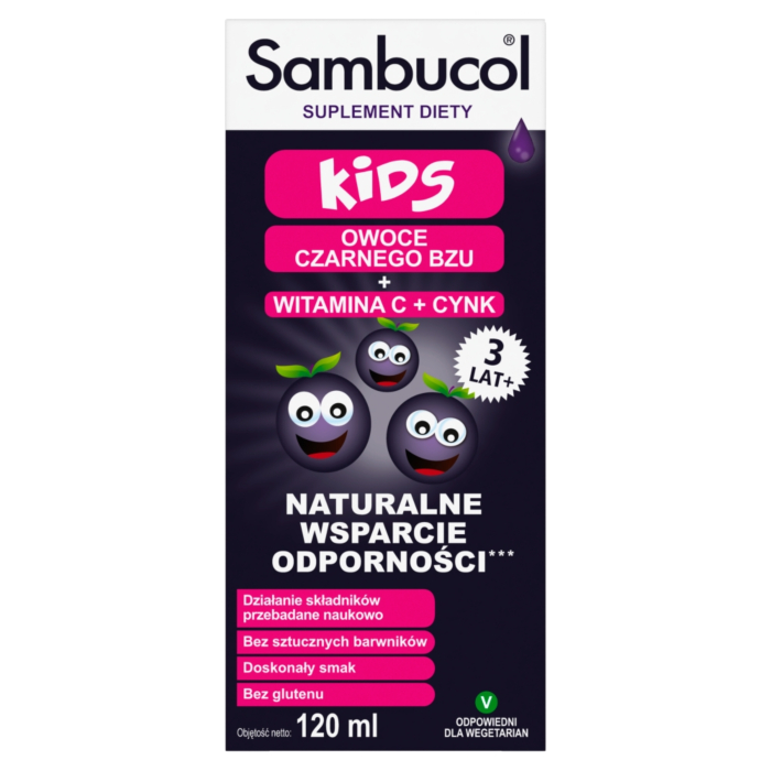Sambucol Kids, Syrop na wzmocnienie odporności dla dzieci od 3. roku życia