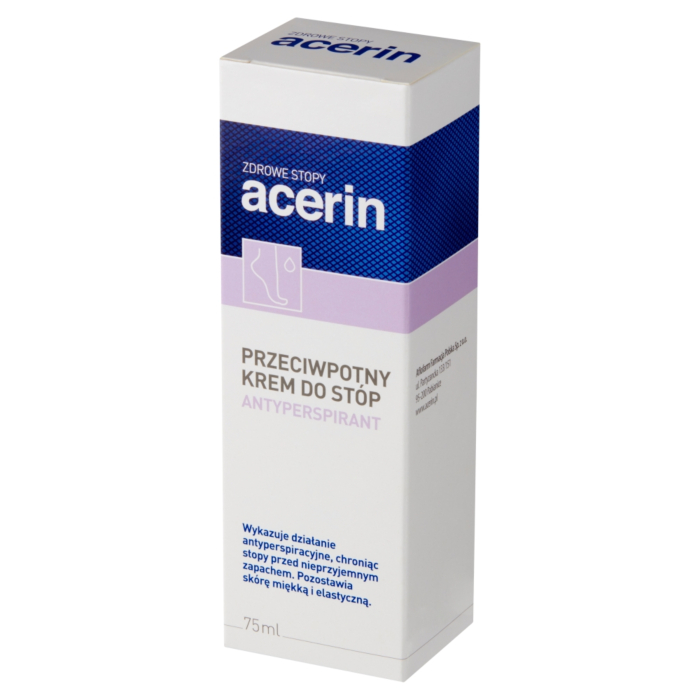 Acerin Antyperspirant, Przeciwpotny krem do stóp, 75 ml