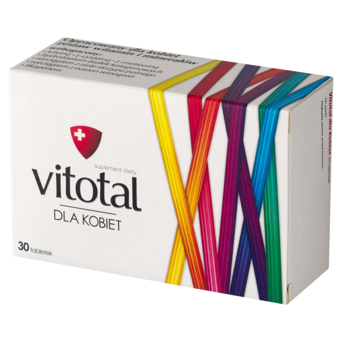 Vitotal dla Kobiet, Zestaw witamin i minerałów, Tabletki