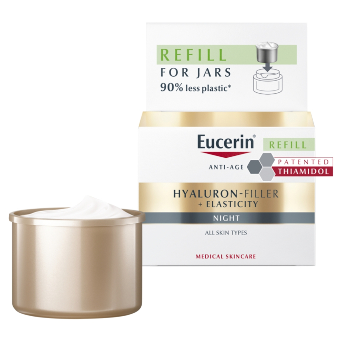 Eucerin Hyaluron-Filler + Elasticity Krem na noc Refill, 50 ml