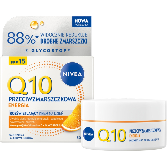 Nivea VisageQ10 PlusC Odmłodzona + Pełna Energii Cera Przeciwzmarszczkowy Krem na dzień