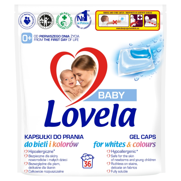 Lovela Baby Uniwersalne Kapsułki do Prania, 36 szt.