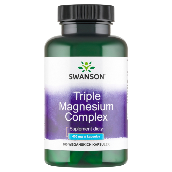 Swanson Triple Magnesium Complex 400 mg Kapsułki, 100 kaps.