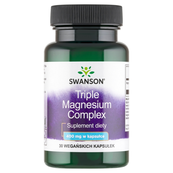 Swanson Triple Magnesium Complex 400 mg Kapsułki, 30 szt.