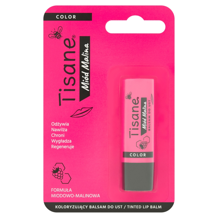 Tisane Color Miód Malina Balsam Koloryzujący do ust 5,1 g