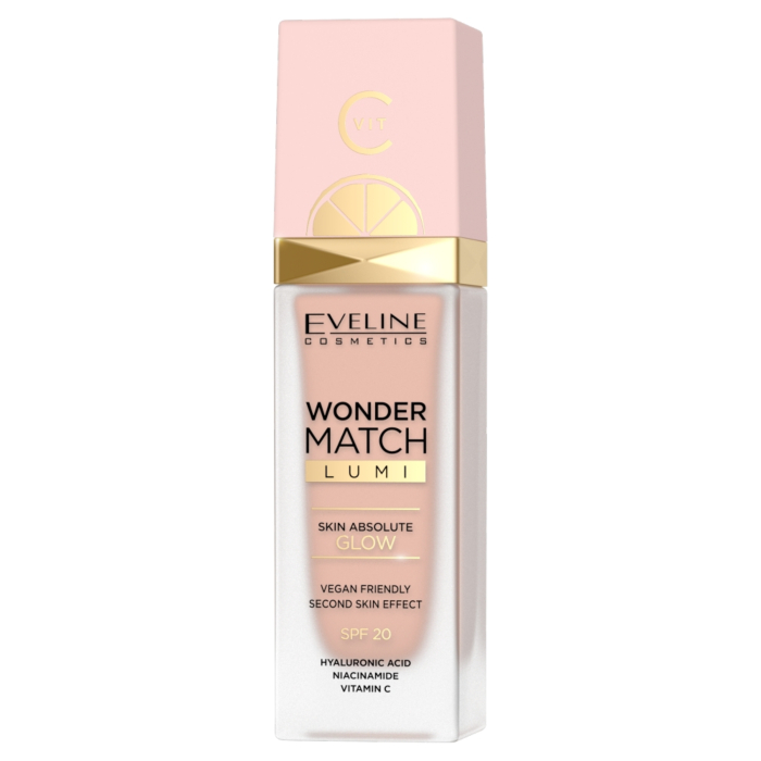 Eveline Wonder Match Lumi Podkład rozświetlający SPF 20, 10 Vanilla