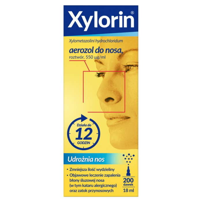 Xylorin 550 μg/ml aerozol do nosa