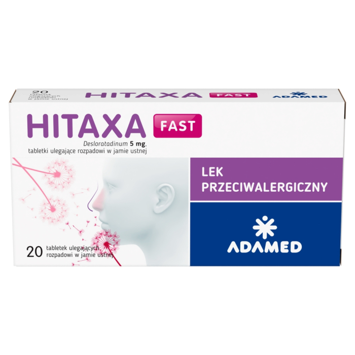 Hitaxa Fast 5 mg tabl. ulegające rozpadowi w jamie ustnej 20 szt.