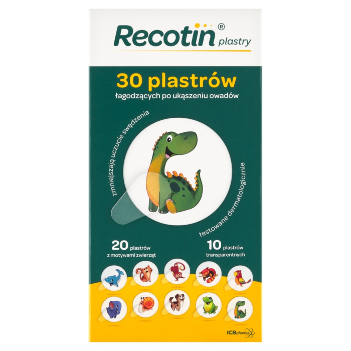 Recotin Plastry po ukąszeniach owadów łagodzące i pielęgnujące