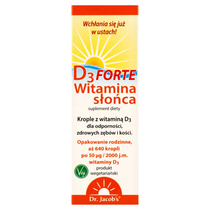 Dr. Jacobs  Witamina słońca D3 Forte, krople