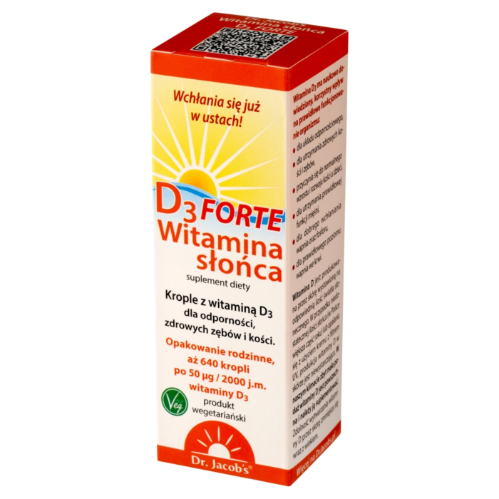 Dr. Jacobs  Witamina słońca D3 Forte, krople