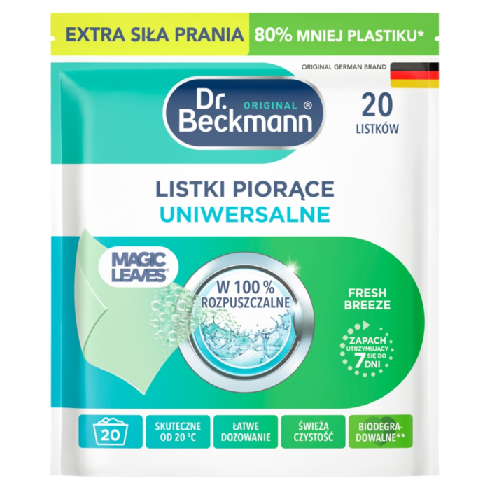 Dr Beckmann Magic Leaves Chusteczki do prania uniwersalne 