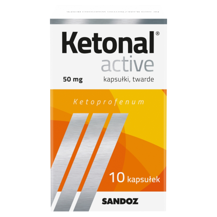 Ketonal Active, Kapsułki twarde 50 mg, 10 kapsułek