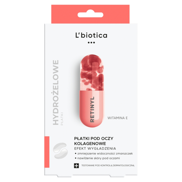 L'biotica Kolagenowe płatki pod oczy - wygładzenie zmarszczek
