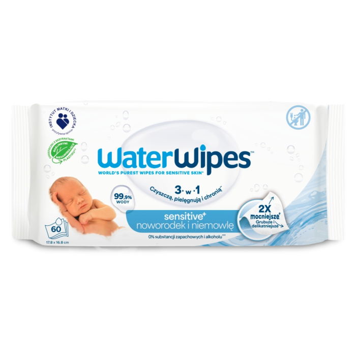 WaterWipes BIO Chusteczki nawilżane wodne, 60 szt.