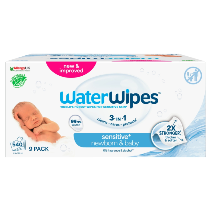 WaterWipes BIO Chusteczki nawilżane wodne 9 x 60 szt. 