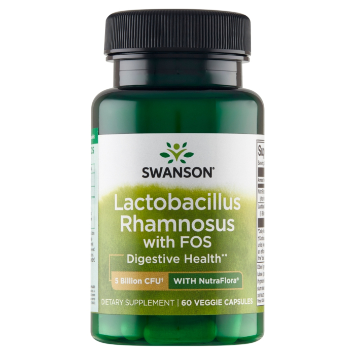 Swanson Lactobacillus Rhamnosus z FOS Kapsułki, 60 szt.