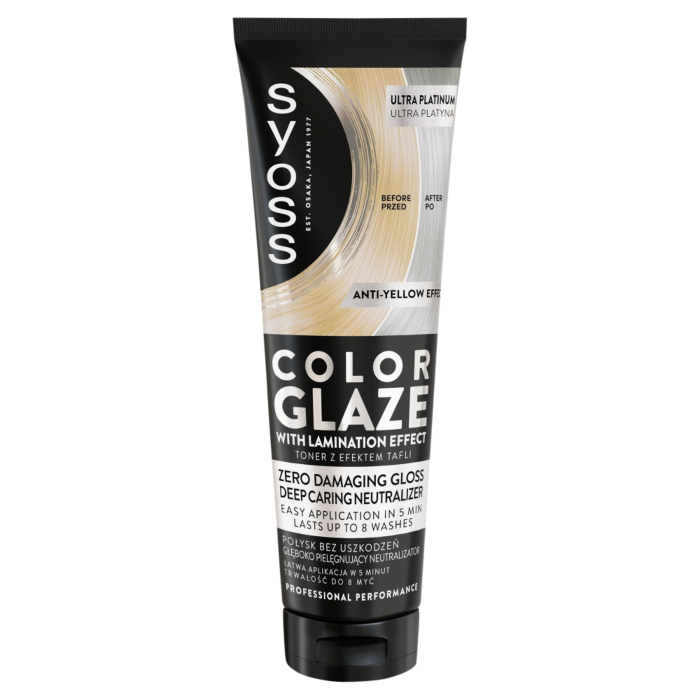 Syoss Color Glaze, Nabłyszczający toner do włosów, Ultra Platinum