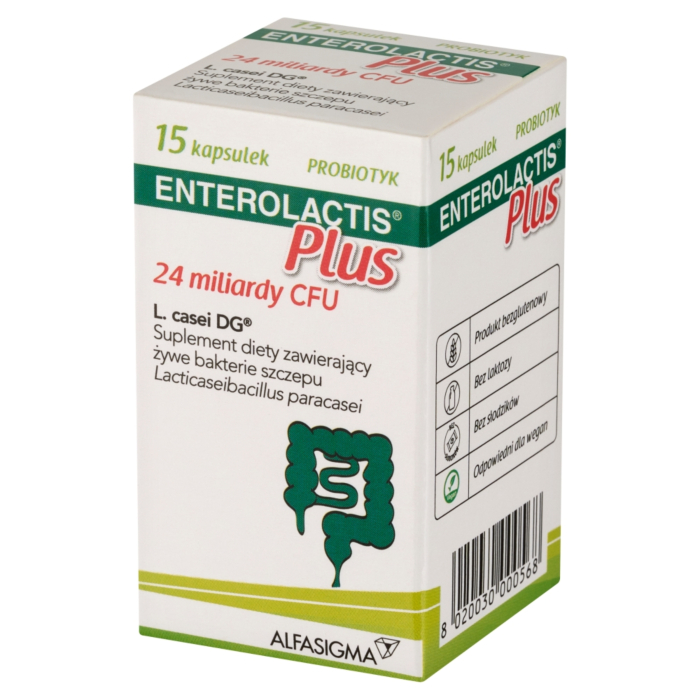 Enterolactis Plus probiotyk, kapsułki, 15 szt.