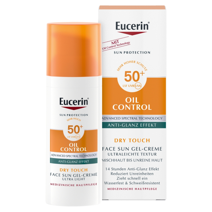 Eucerin Oil Control Dry Touch Żel-krem ochronny ultralekki, SPF 50+
