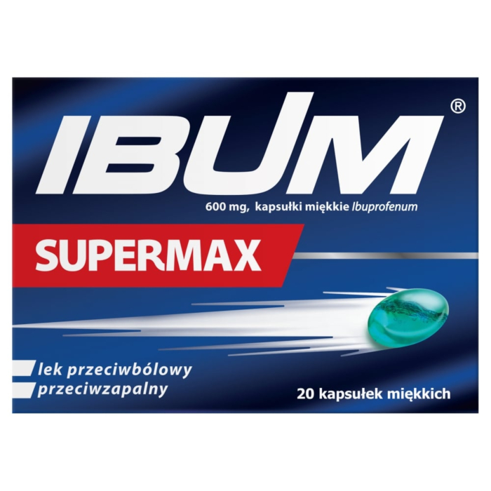 Ibum Supermax 600 mg Kapsułki miękkie, 20 szt.