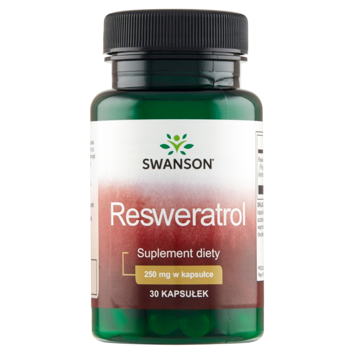Swanson Resweratrol 250 mg Preparat wspomagający układ krążenia Kapsułki