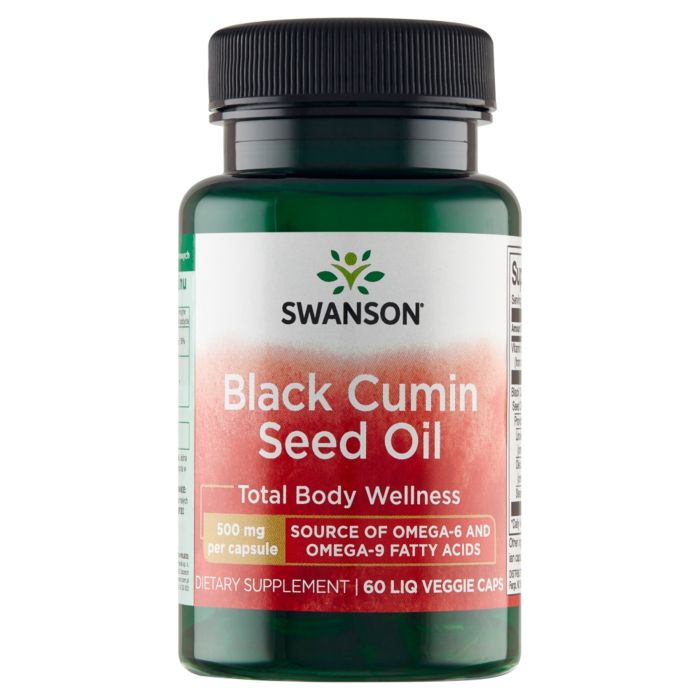 Swanson Olej z czarnego kminku 500 mg Kapsułki, 60 szt.