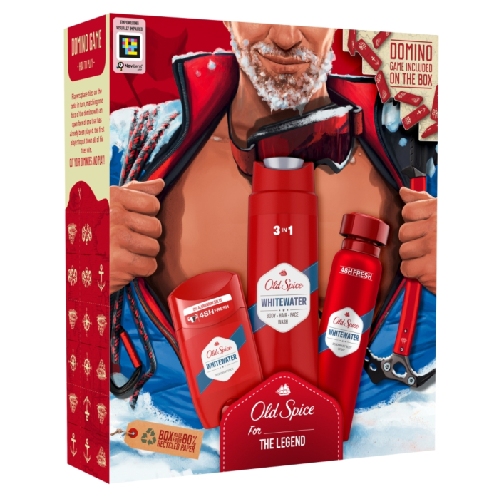 Old Spice Zestaw Alpinist (deo w spray i sztyft + żel pod prysznic Whitewater)