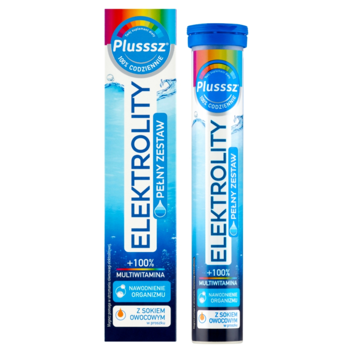 Plusssz Elektrolity+ 100% Multiwitamina, Tabletki musujące