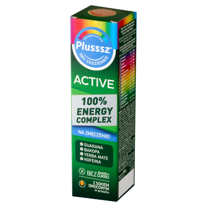 Plusssz Active 100% Energy Complex, Tabletki musujące
