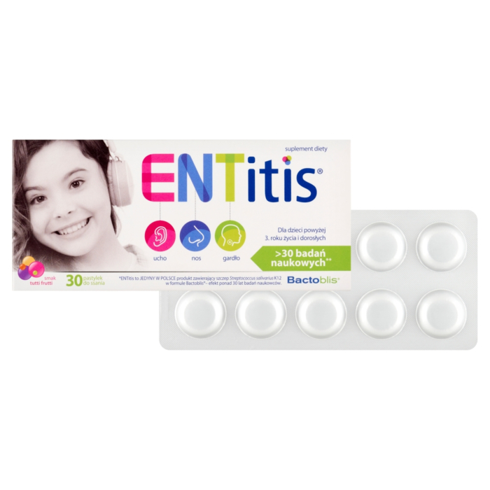 Entitis Pastylki do ssania Smak Tutti Frutti 