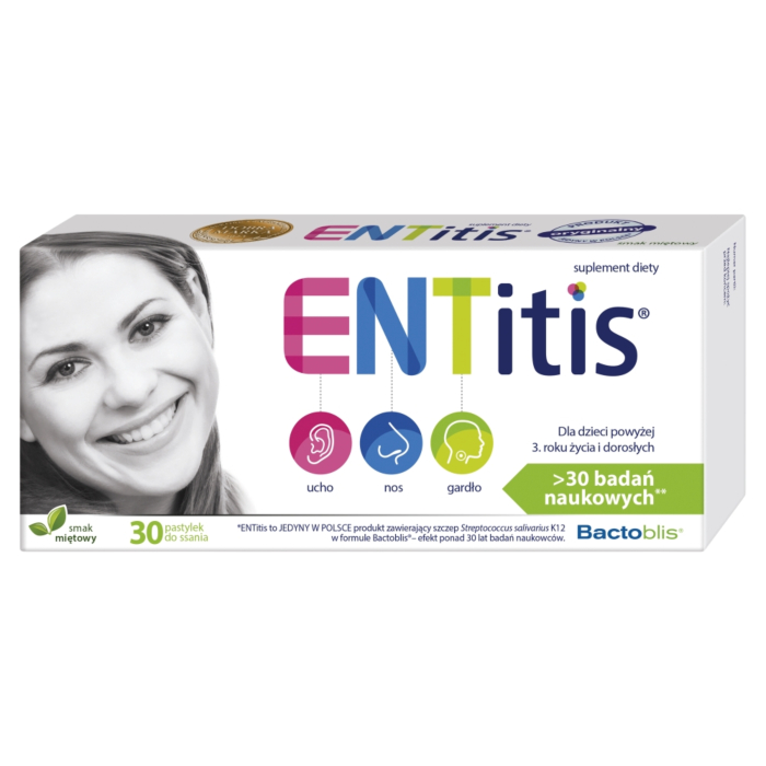 Entitis Pastylki do ssania, Smak miętowy