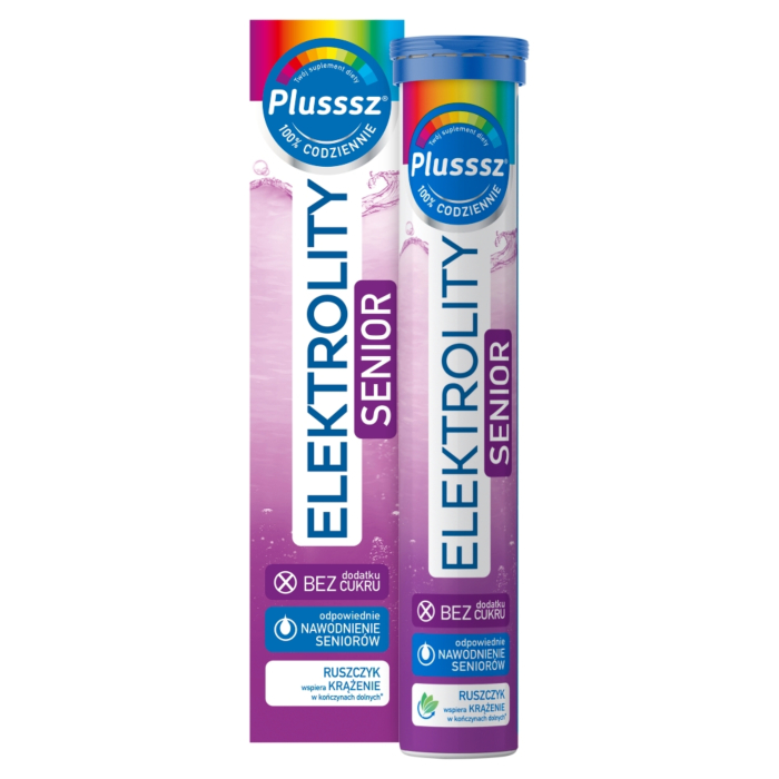 Plusssz Elektrolity Senior 100% Complex, Tabletki musujące
