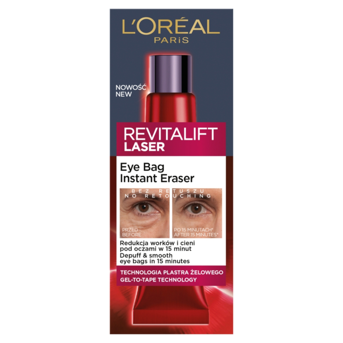 Loreal Revitalift Laser Eye Bag Instant Eraser, Krem pod oczy
