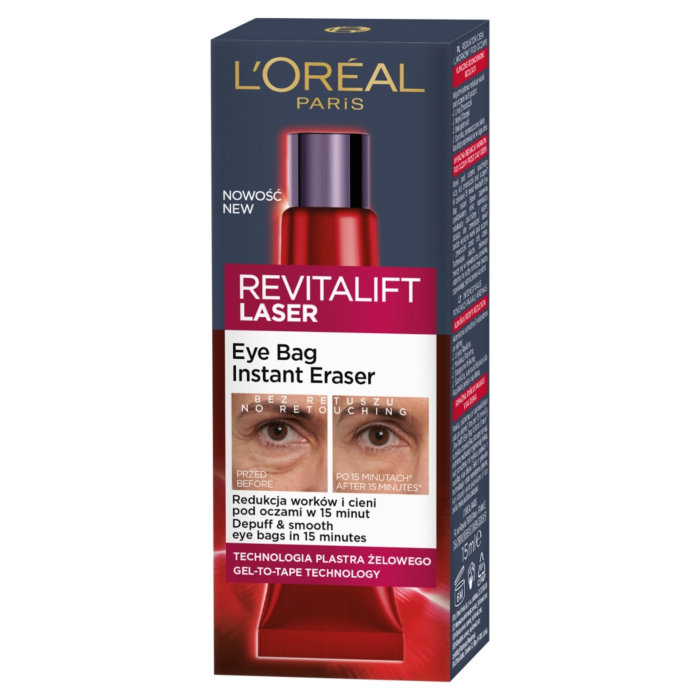 Loreal Revitalift Laser Eye Bag Instant Eraser, Krem pod oczy