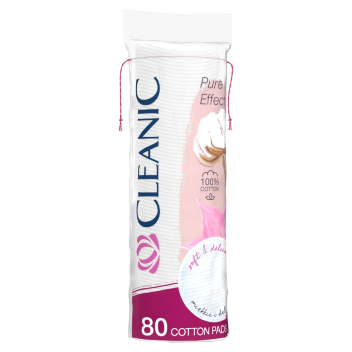 Cleanic Pure Effect Płatki higieniczne okrągłe, 80 szt.