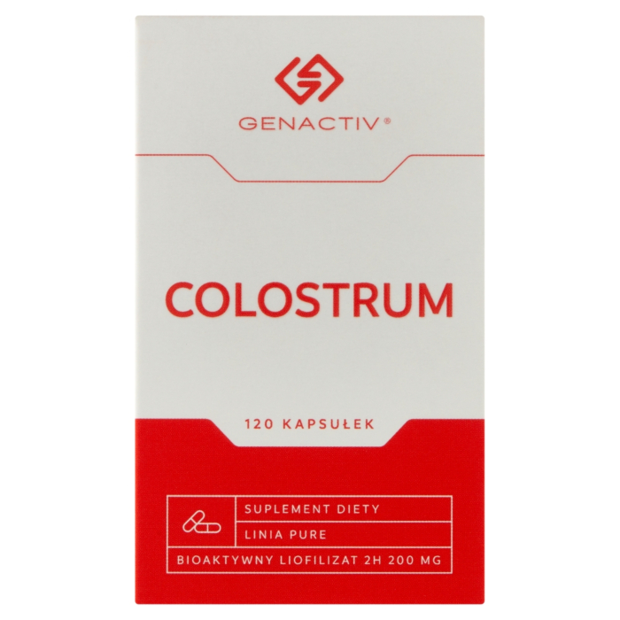 Genactiv Colostrum Preparat wzmacniający odporność, 120 Kapsułek