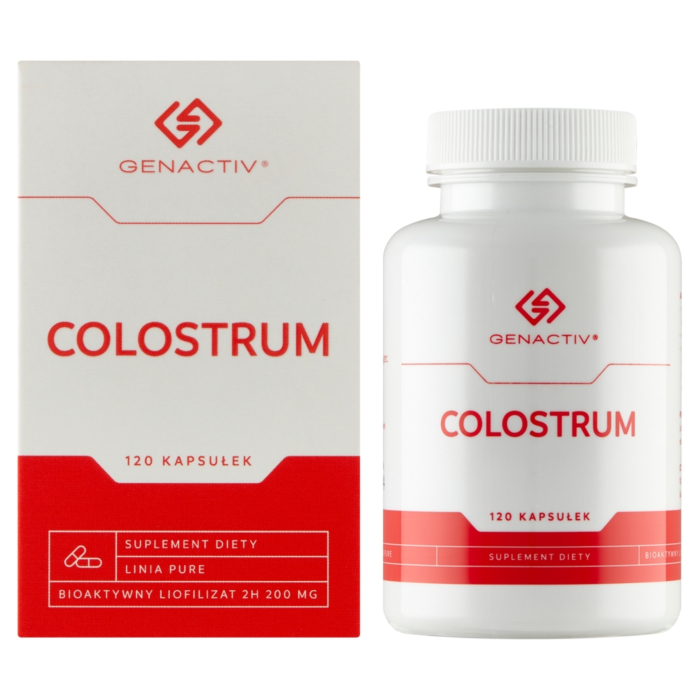 Genactiv Colostrum Preparat wzmacniający odporność, 120 Kapsułek