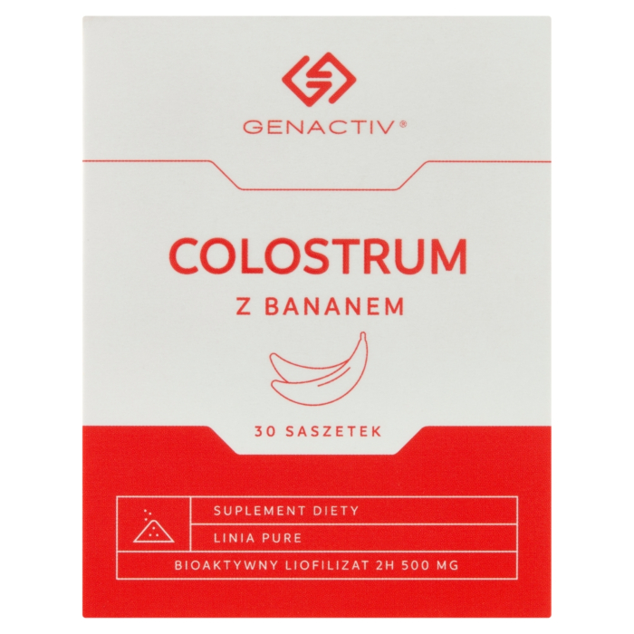 Genactiv Colostrum z Bananem Preparat wzmacniający odporność Proszek