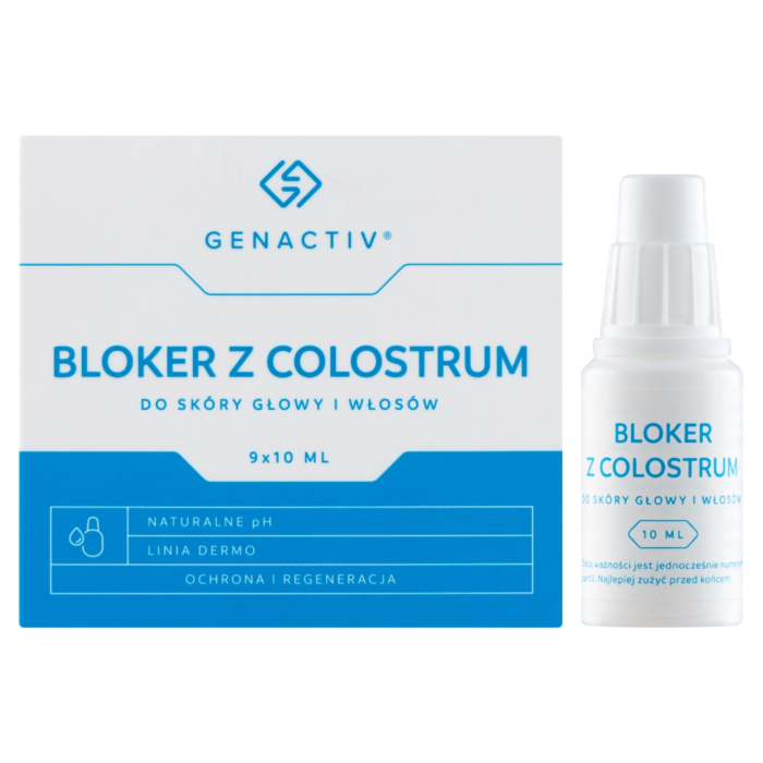 Genactiv Bloker z colostrum do skóry głowy i włosów