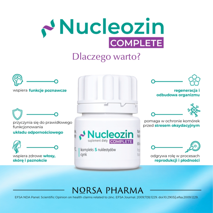 Norsa Pharma Nucleozin Complete, kapsułki, 60 szt.