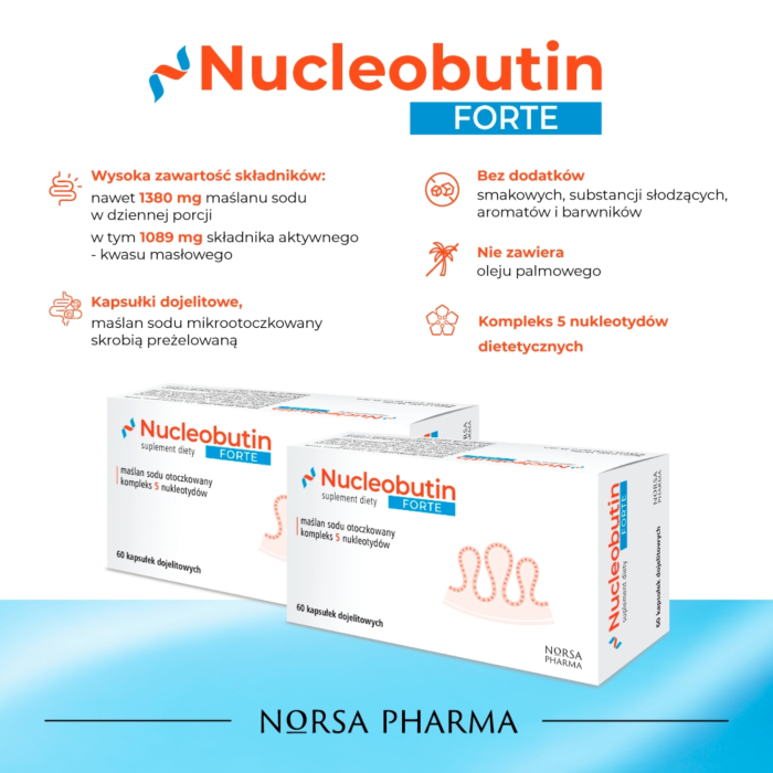 Norsa Pharma Nucleobutin Forte Kapsułki, 60 szt.