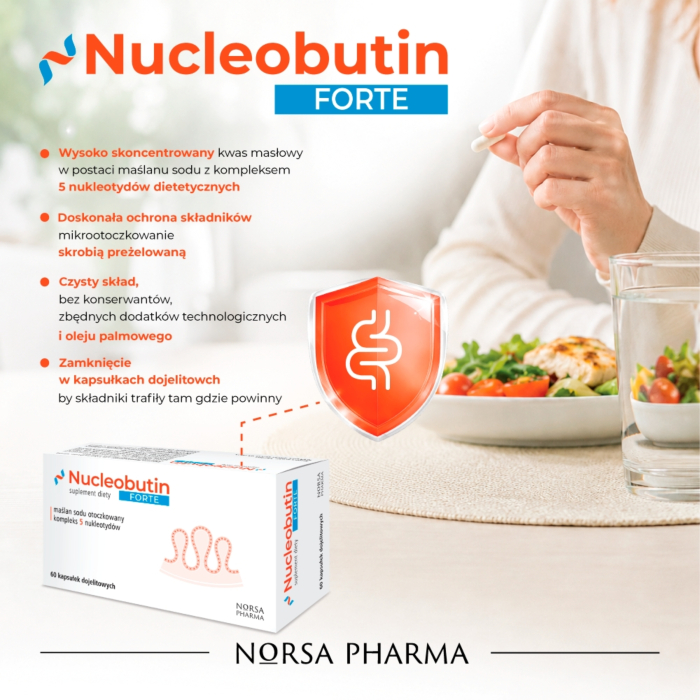 Norsa Pharma Nucleobutin Forte Kapsułki, 60 szt.